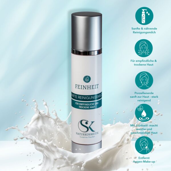 FEINHEIT – Sanfte Reinigungsmilch für empfindliche & trockene Haut